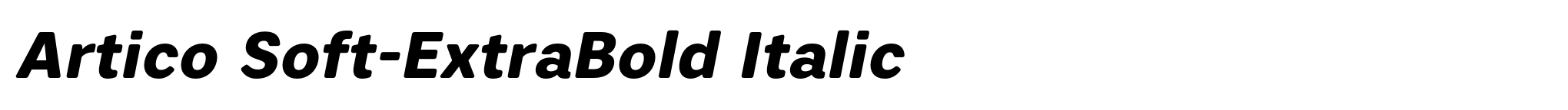 Artico Soft-ExtraBold Italic image